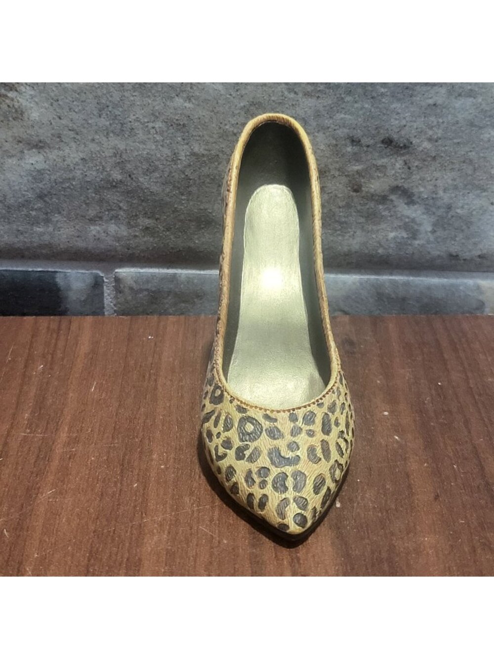 Leopard Stiletto Small Shoe Figurine 1998 Just the Right Shoe Collection Raine W